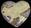 Polished Septarian Heart - Utah #62979-1
